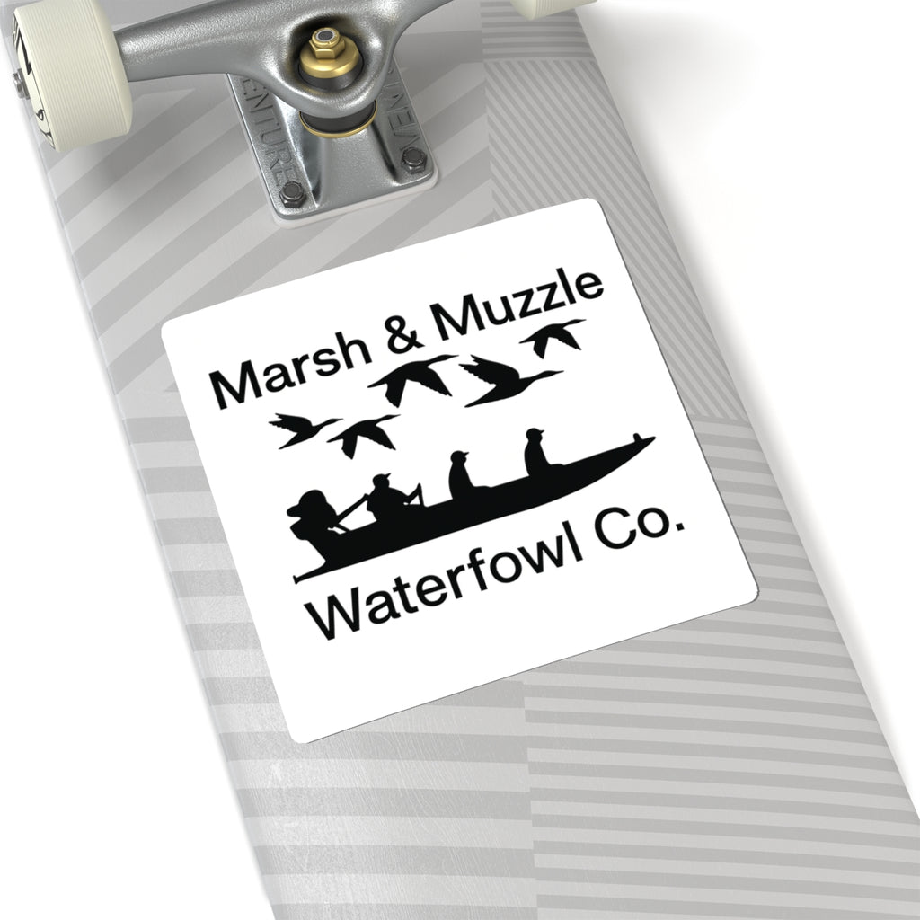 Marsh & Muzzle Waterfowl Co. Sticker — Hunting Duck Decal