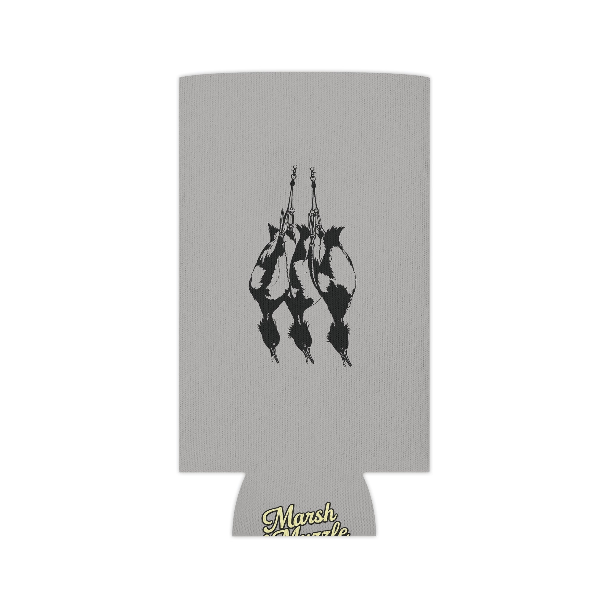 Can Cooler - Vintage Duck Hunt Hanging Ducks Design