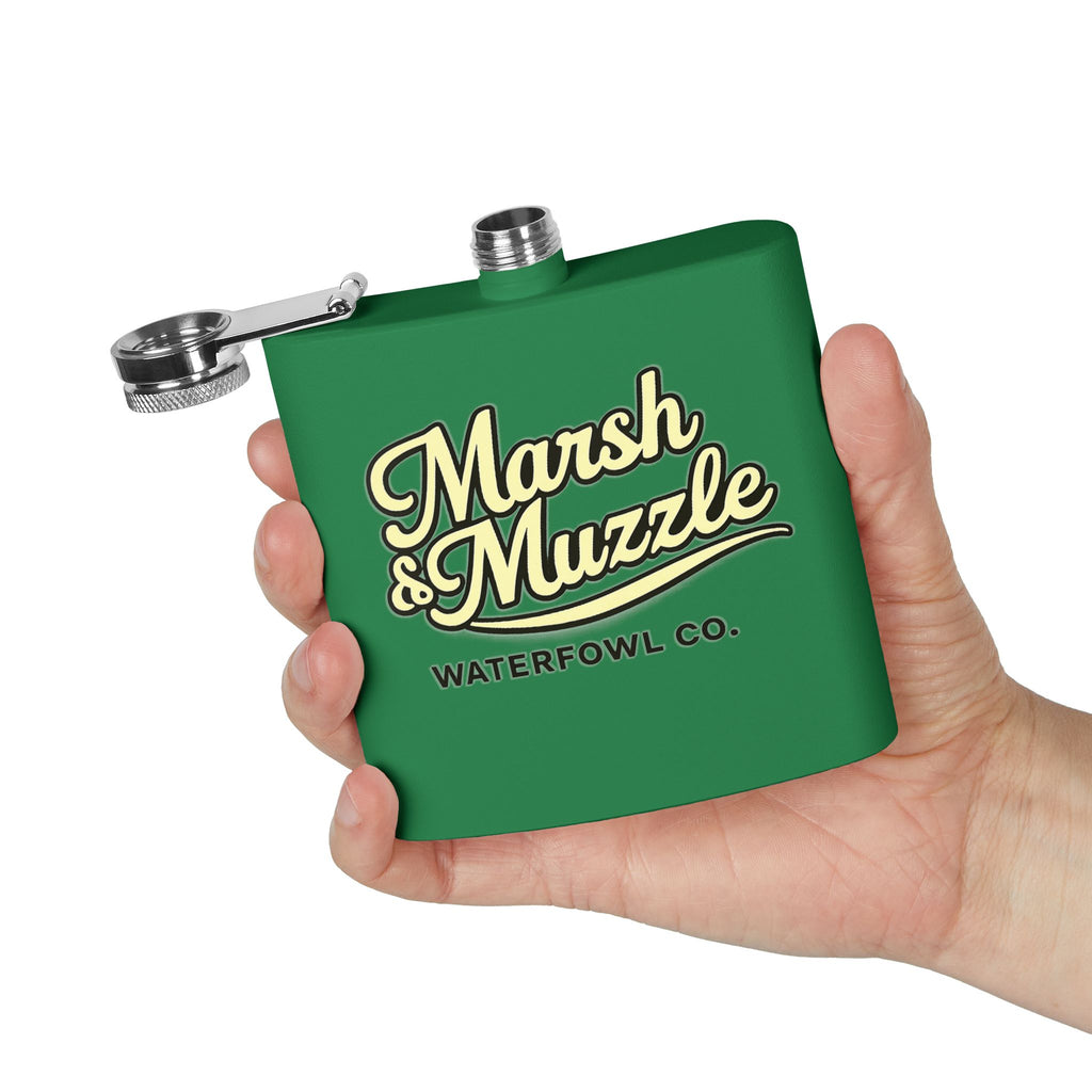 Marsh & Muzzle Waterfowl Co. 6oz Stainless Steel Flask