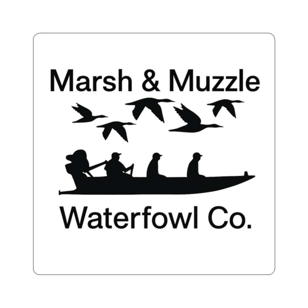 Marsh & Muzzle Waterfowl Co. Sticker — Hunting Duck Decal