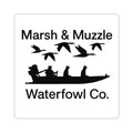 Marsh & Muzzle Waterfowl Co. Sticker — Hunting Duck Decal