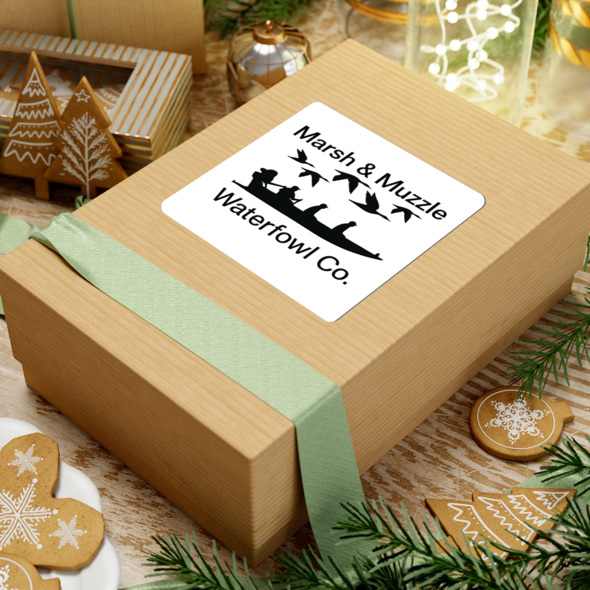 Marsh & Muzzle Waterfowl Co. Sticker — Hunting Duck Decal