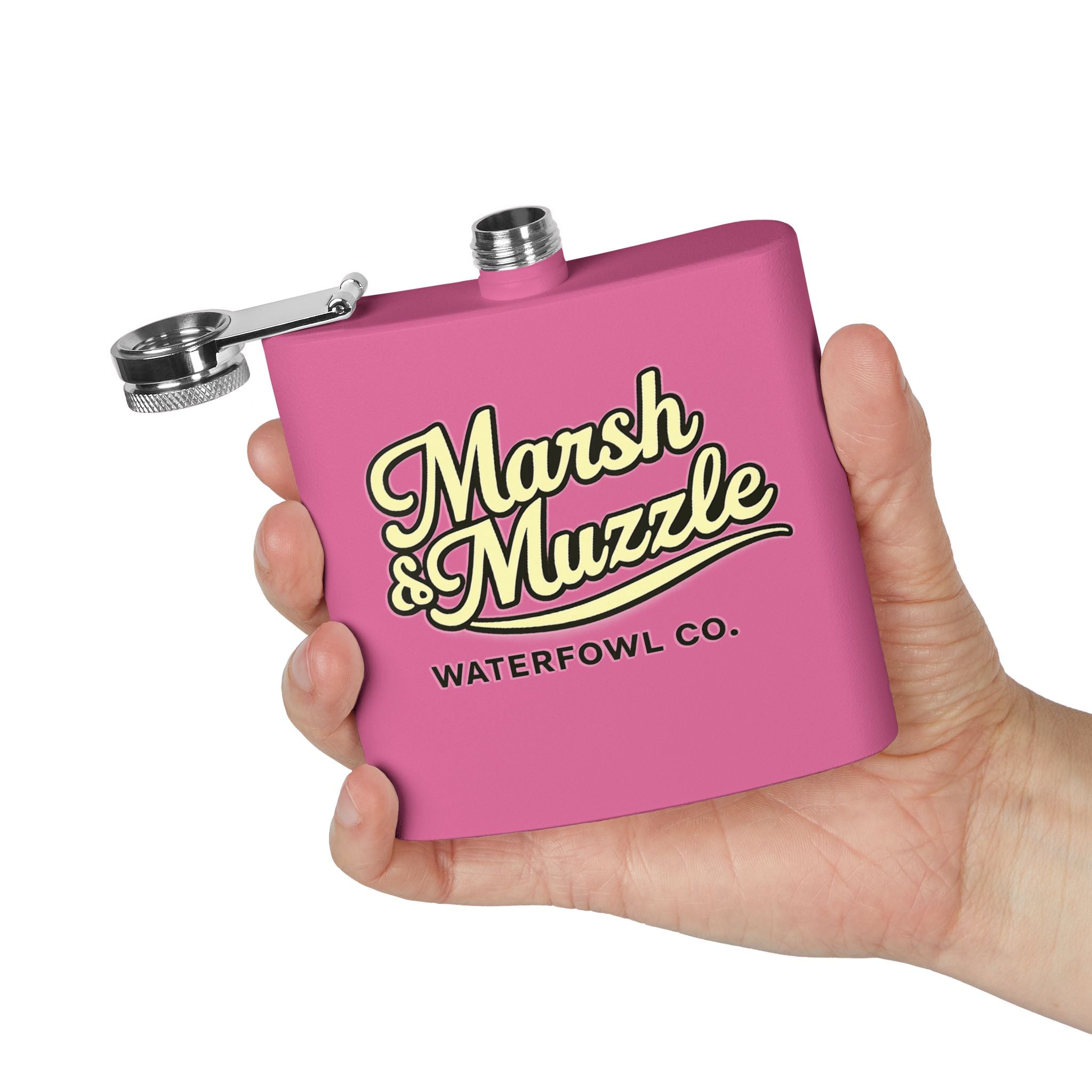 Marsh & Muzzle Waterfowl Co. 6oz Stainless Steel Flask