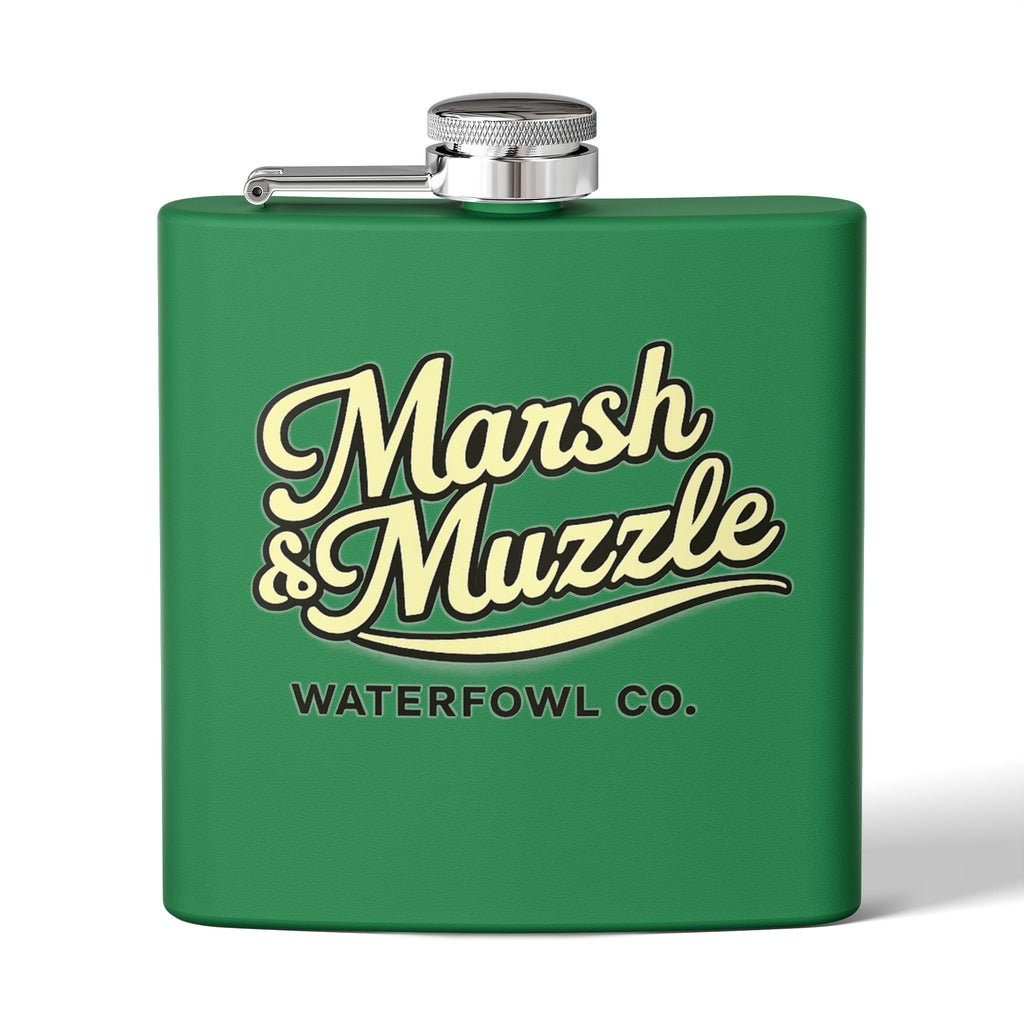 Marsh & Muzzle Waterfowl Co. 6oz Stainless Steel Flask