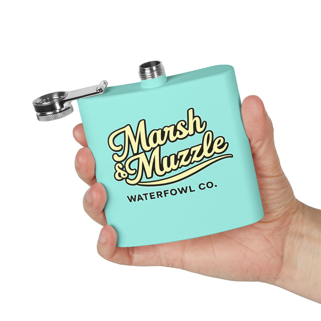 Marsh & Muzzle Waterfowl Co. 6oz Stainless Steel Flask