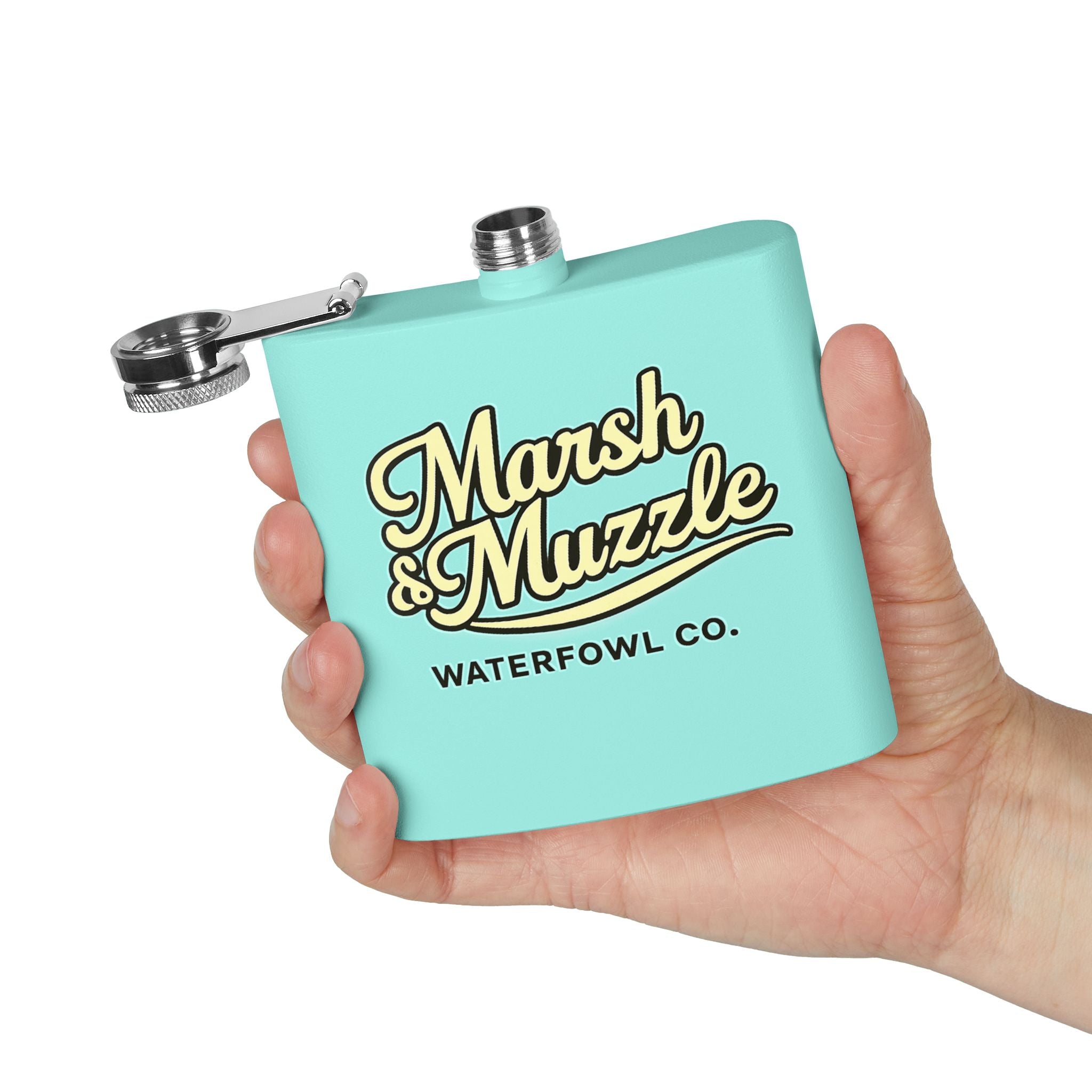 Marsh & Muzzle Waterfowl Co. 6oz Stainless Steel Flask