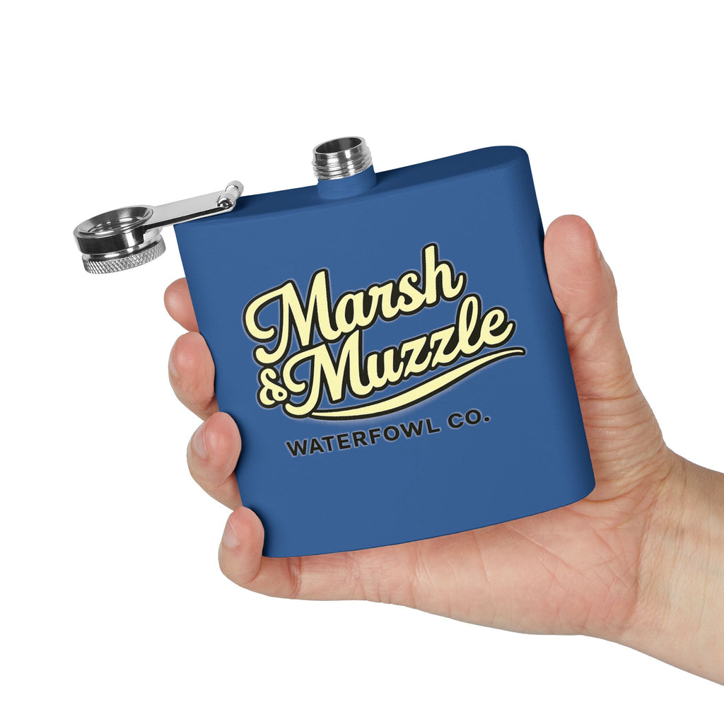 Marsh & Muzzle Waterfowl Co. 6oz Stainless Steel Flask