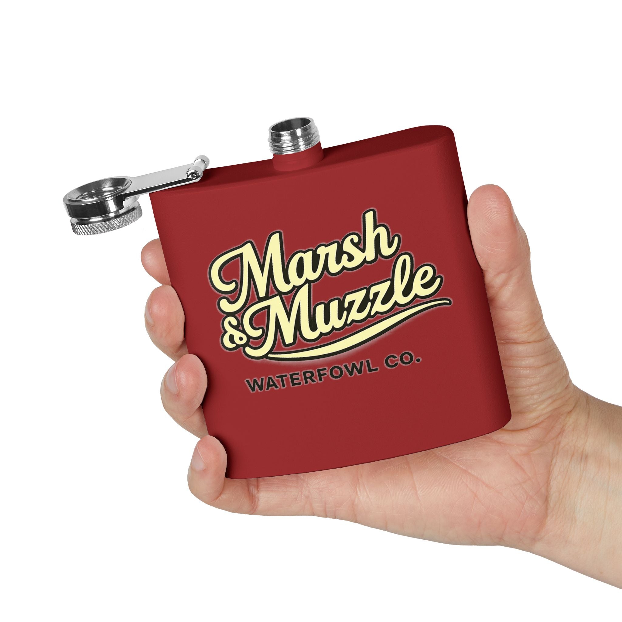 Marsh & Muzzle Waterfowl Co. 6oz Stainless Steel Flask