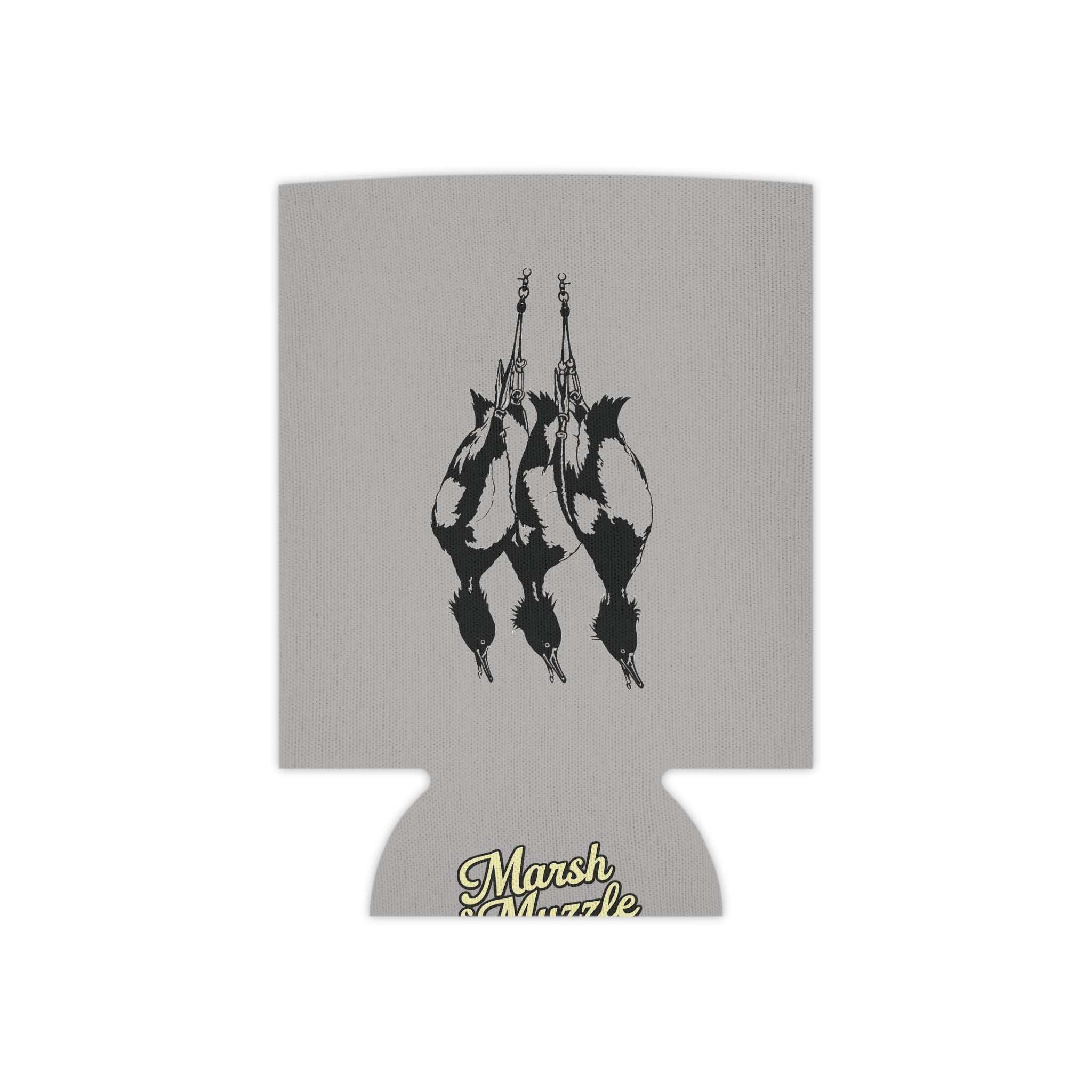 Can Cooler - Vintage Duck Hunt Hanging Ducks Design