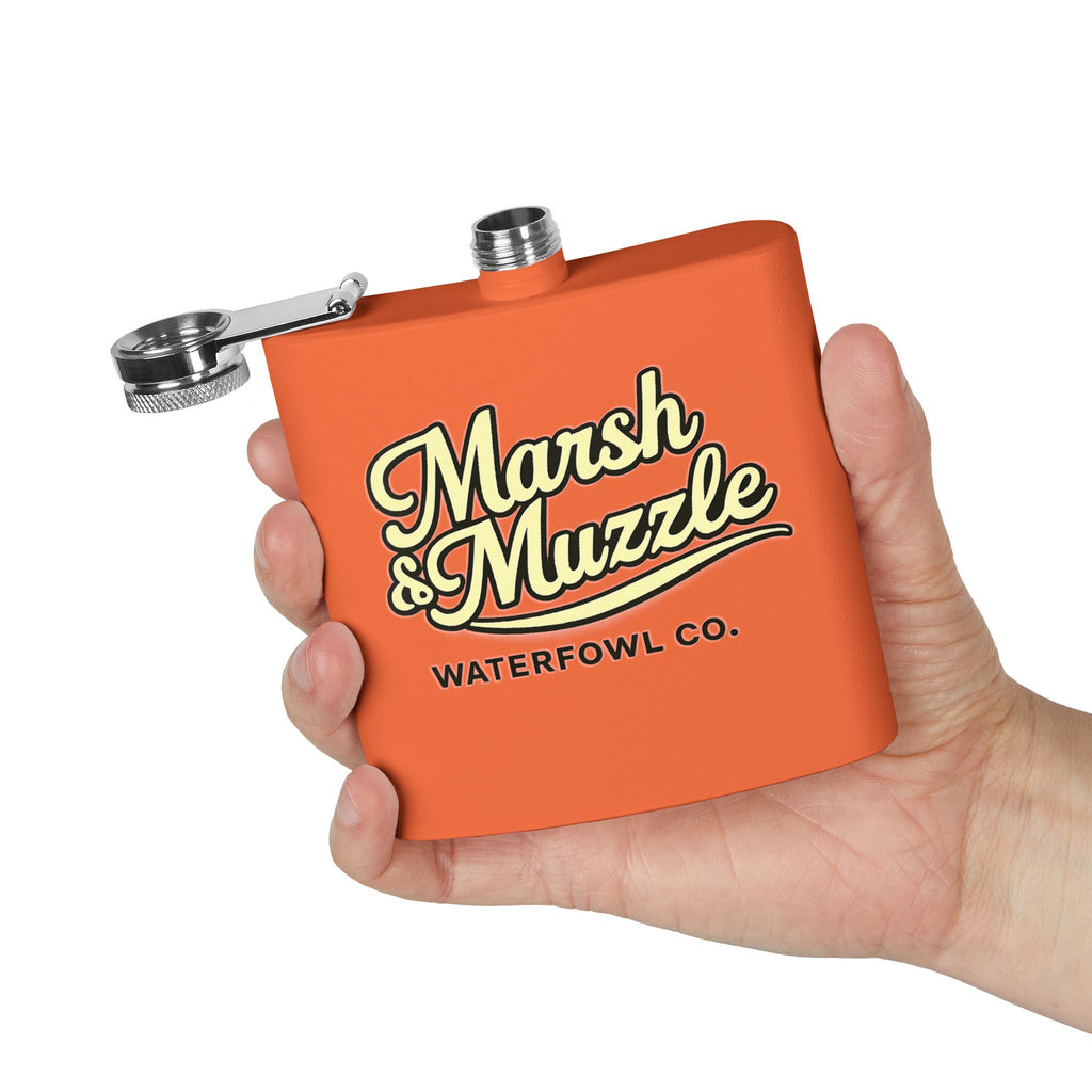 Marsh & Muzzle Waterfowl Co. 6oz Stainless Steel Flask