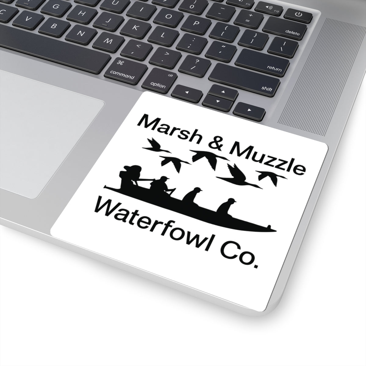 Marsh & Muzzle Waterfowl Co. Sticker — Hunting Duck Decal