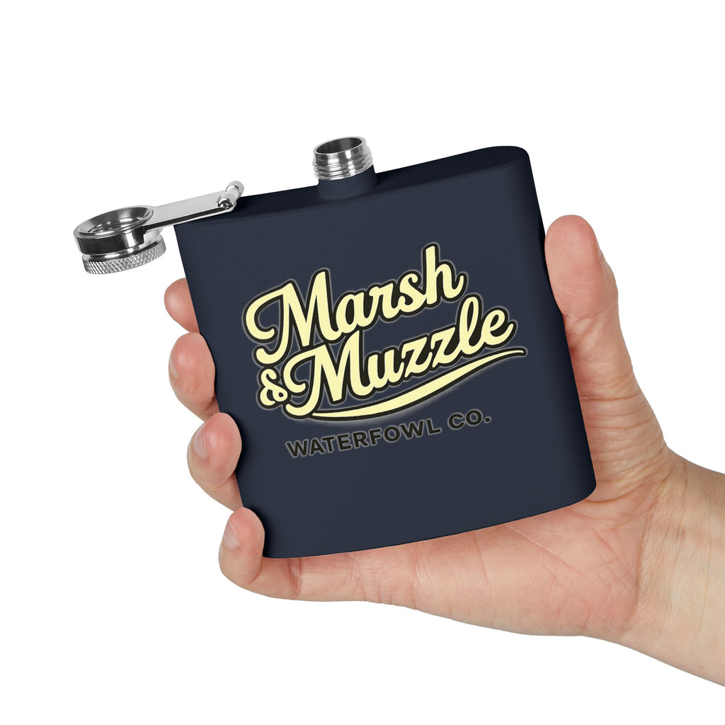 Marsh & Muzzle Waterfowl Co. 6oz Stainless Steel Flask