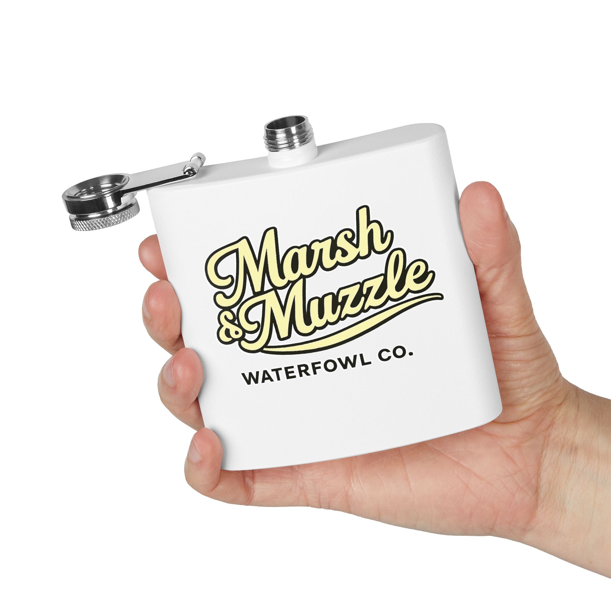 Marsh & Muzzle Waterfowl Co. 6oz Stainless Steel Flask