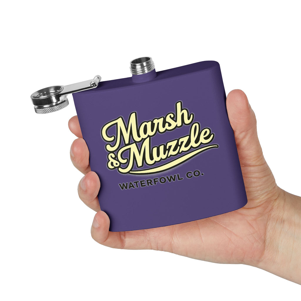 Marsh & Muzzle Waterfowl Co. 6oz Stainless Steel Flask