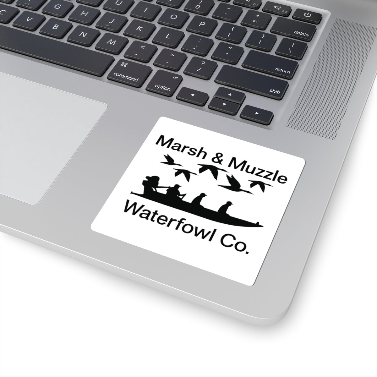 Marsh & Muzzle Waterfowl Co. Sticker — Hunting Duck Decal